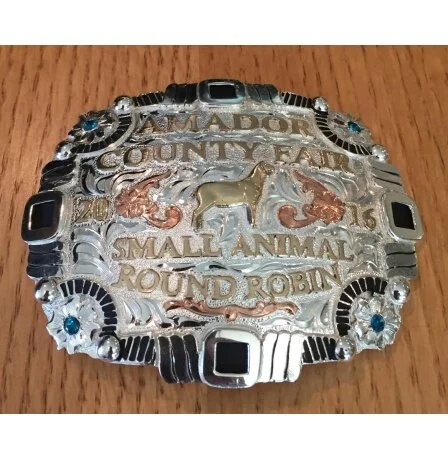 CUSTOM BELT BUCKLE RANGER SET #2 — Dale Chavez Saddlery